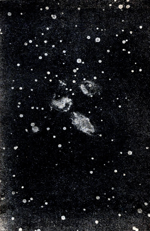 Рис. 49. Система галактик типа 'Трапеции', называемая 'Квинтет Стефана'.